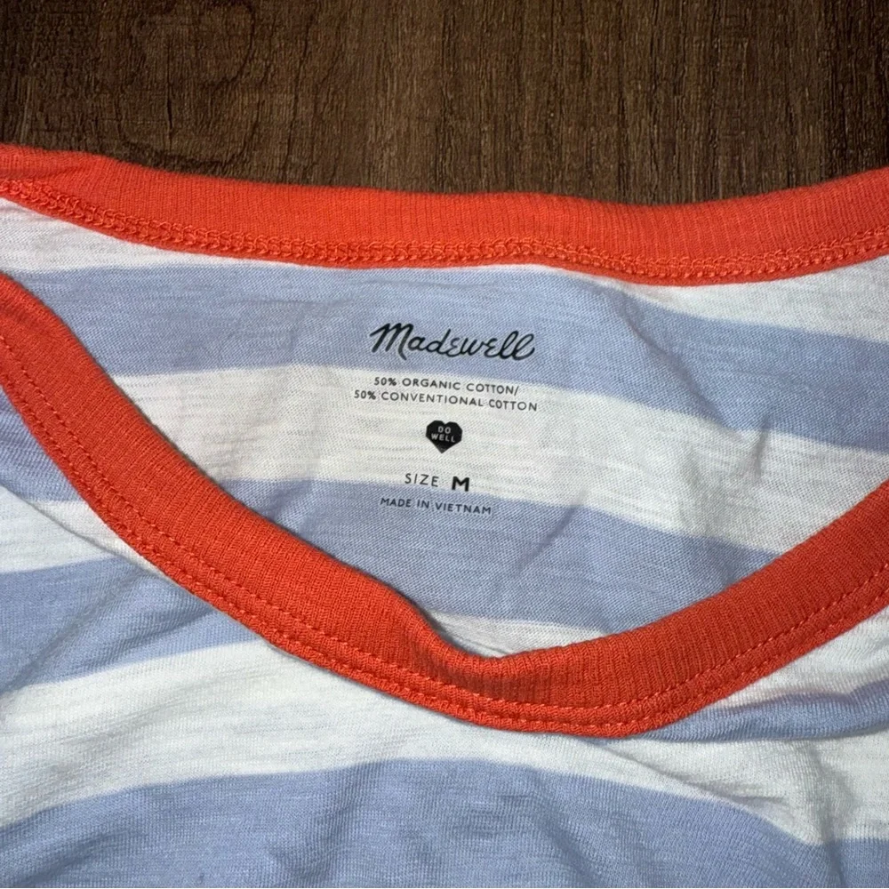 Madewell 100% cotton Striped T-shirt - Picture 3 of 4